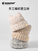 卡蒙新款猫耳朵帽子手工编织粗毛线帽女双层加厚护额保暖针织帽KM-9494 商品缩略图8
