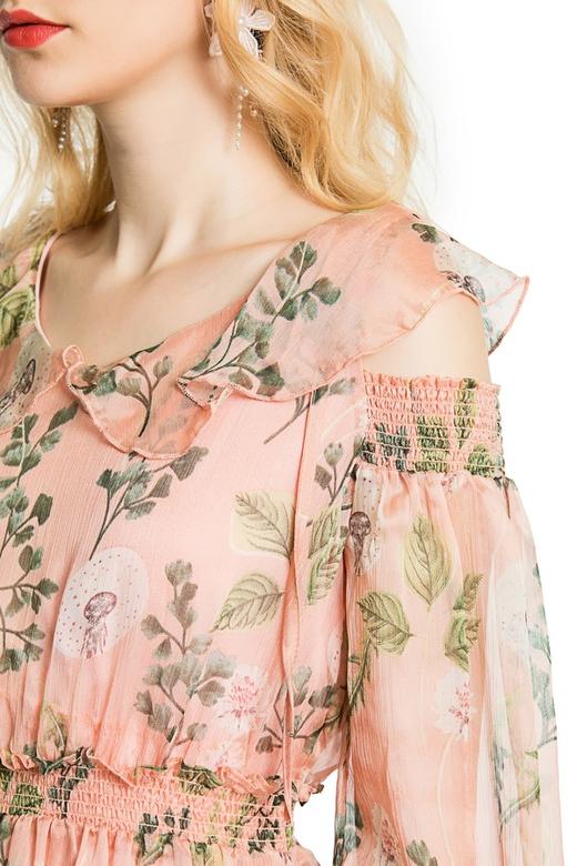 ZVY 印花雪纺连衣裙 3614 商品图3