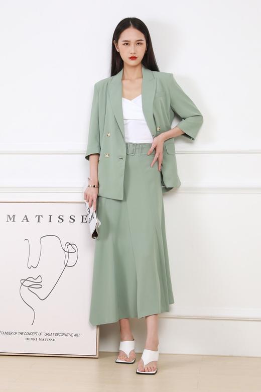 Le Malene 西装外套不规则高腰半裙套装 12929 商品图0