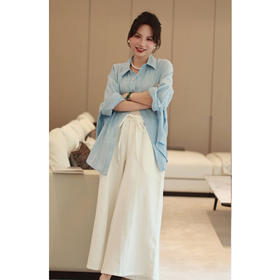 【线上专属】阔腿裤（20709364-山矾）