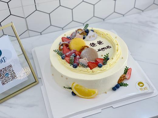 榴莲千层淡奶油抹面水果装饰蛋糕 商品图1