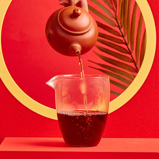 压箱底·寸金砖  南糯山普洱熟茶 砖茶 520克单砖礼盒 商品图5