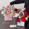 新款母亲节520半糖女士手提盒鲜花插花手拎花盒花店diy花艺材料 商品缩略图7