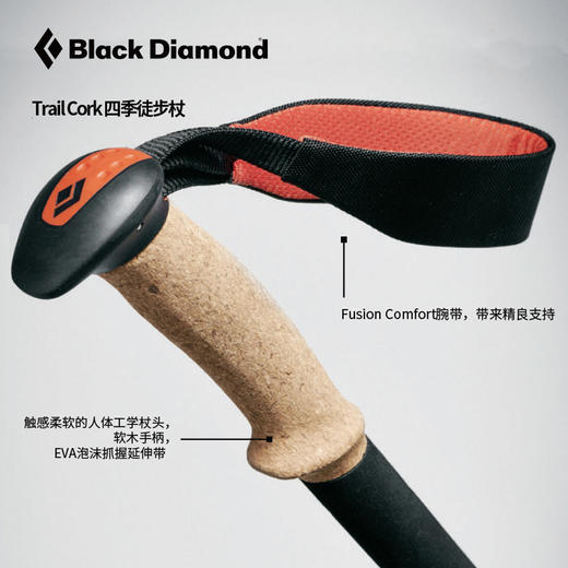 Black Diamond黑钻BD登山手杖伸缩拐杖户外四季越野徒步杖112526 商品图5