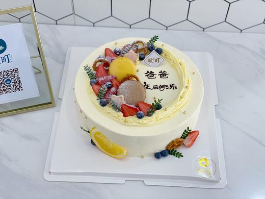 榴莲千层淡奶油抹面水果装饰蛋糕 商品图2