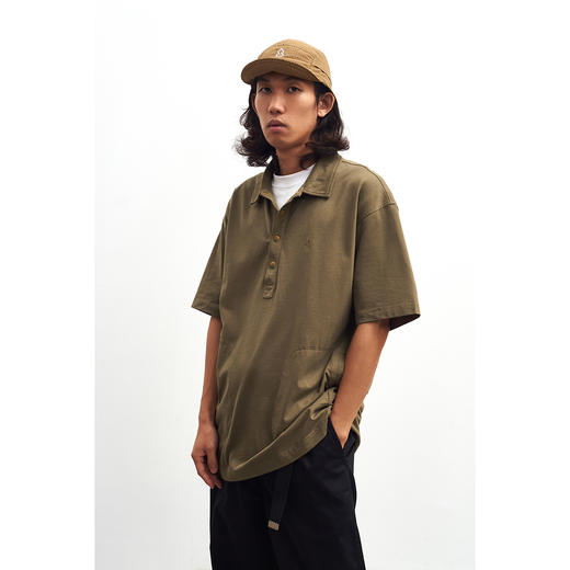 吃茶去chichaqu短袖纯棉针织POLO衫 商品图3