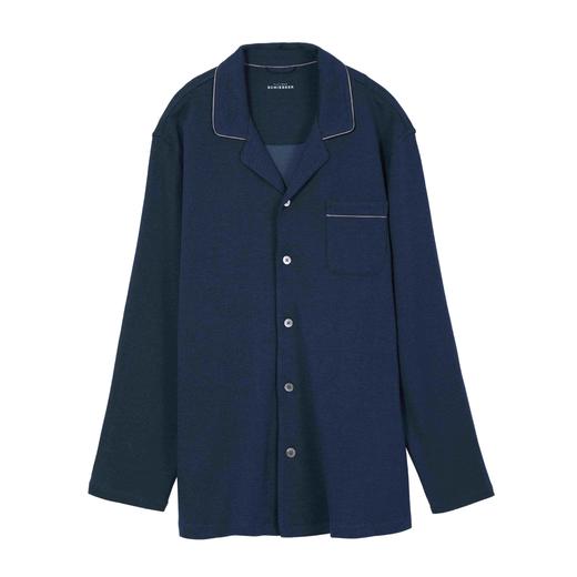 【棉莫混纺】SCHIESSER德国舒雅高端系列铂雅男士棉莫混纺羊毛翻领家居套装99/21838H 商品图1