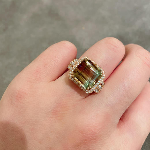 【虹彩】西瓜碧玺戒指-CB12103057 商品图5