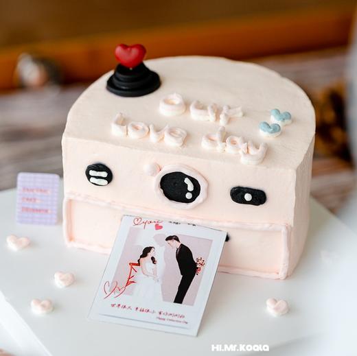 粉色拍立得蛋糕（免费提供照片打印） | 昔果 商品图1