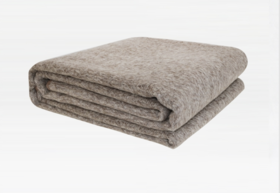 中洲公馆同款 搭巾咖色毛呢皮革边披毯