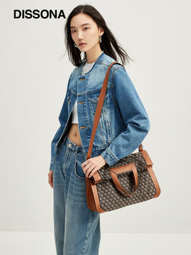 【2F】迪桑娜hobo折叠包幸运锦囊老花包大容量单肩斜挎包手提包女包