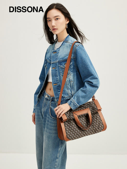 【2F】迪桑娜hobo折叠包幸运锦囊老花包大容量单肩斜挎包手提包女包 商品图0