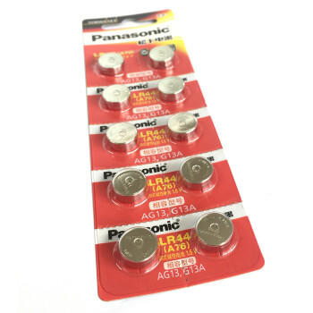 松下（Panasonic）纽扣电池LR44/AG13/A76/L1154/357A碱性扣式电池适用手表电池计算器电池玩具电池10粒 商品图1