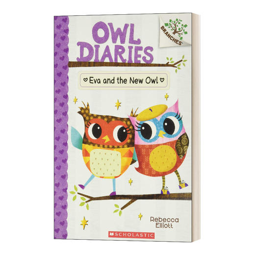 英文原版 Owl Diaries 4 Eva And The New Owl 猫头鹰日记4 伊娃和新同学 桥梁章节书 儿童分级读物 英文版 进口英语原版书籍 商品图0