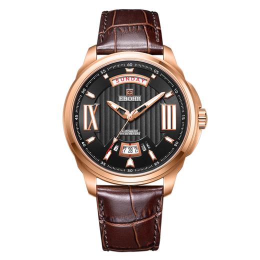 依波表EBOHR 专柜同款实心表带蝴蝶扣男表进口机械男士腕表1902 商品图2