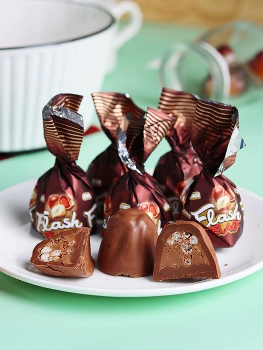 【中欧班列精选】WWJ 土耳其进口闪耀牌奶油夹心复合巧克力脆米糖 500g 商品图4