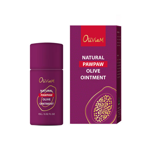 OLIVIAM澳莉维亚天然番木瓜橄榄果油膏唇膏滋润保湿补水15g【不支持补差，非质量问题不退不换】S 商品图1