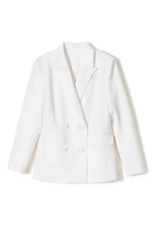 ESTELLICA 经典款白色暗纹西装套装 9291 商品图5