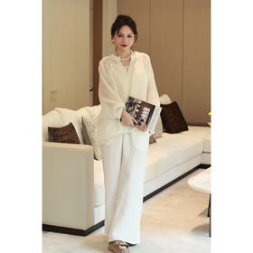 【线上专属】阔腿裤（20709251-山矾D558）