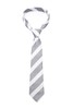 EIGHTH AVENUE 灰色斜纹率性领带 9385 商品缩略图0