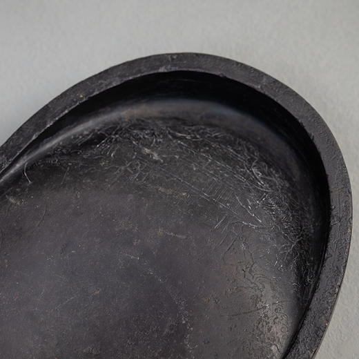 清 阴刻蓬莱阁随形端砚 商品图2