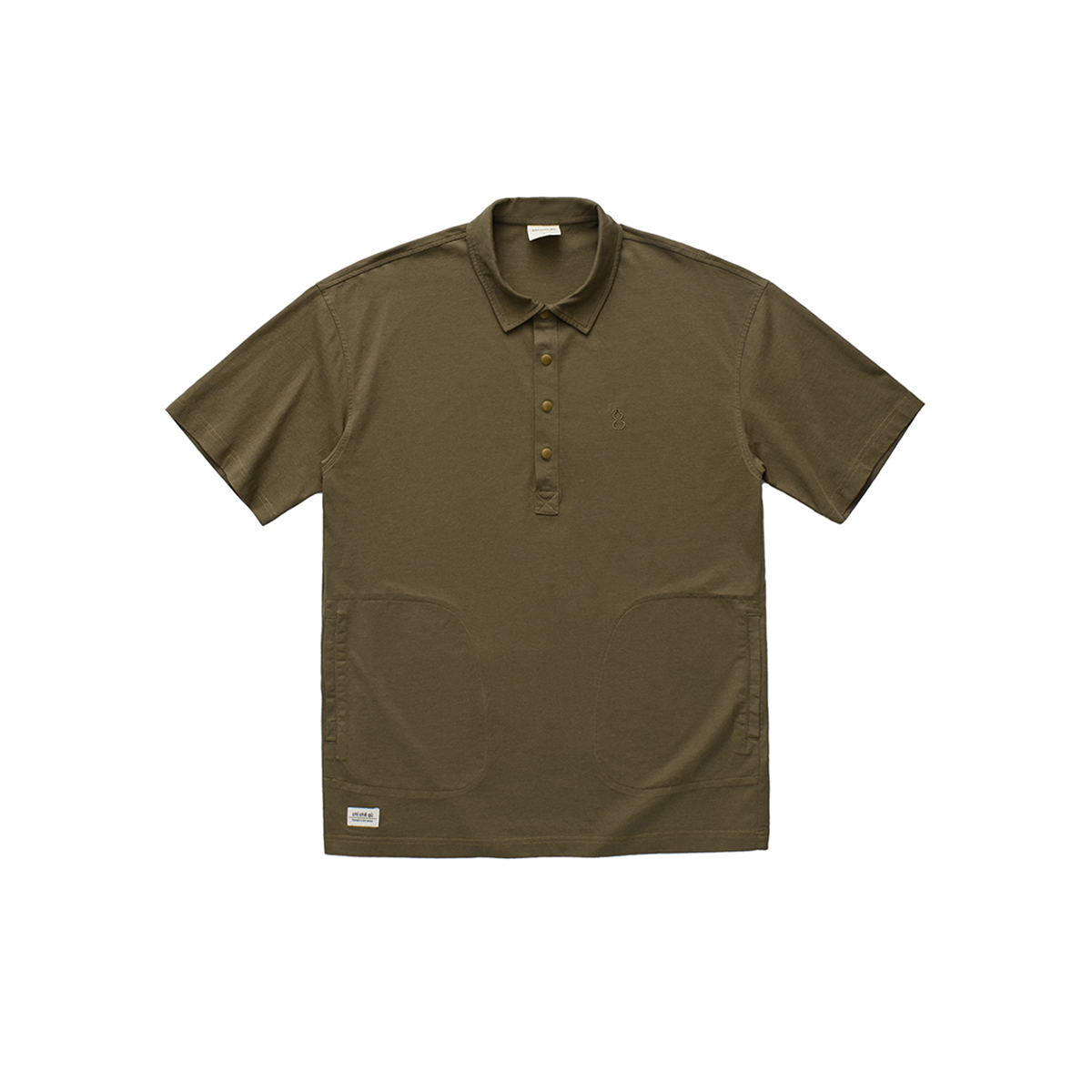 吃茶去chichaqu短袖纯棉针织POLO衫