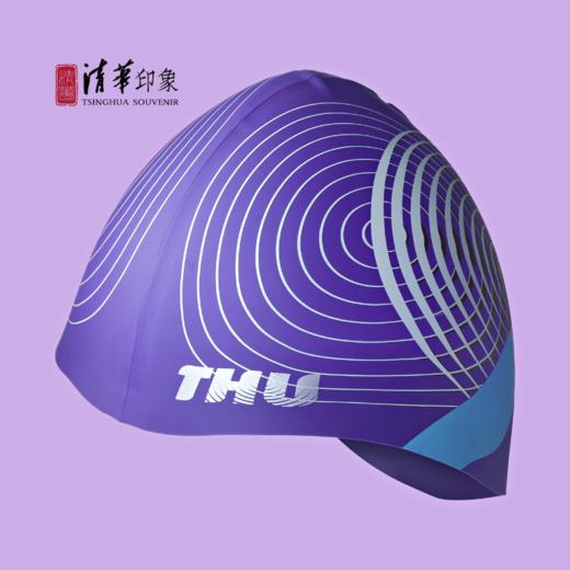 清华文创硅胶时尚防水专业炫彩泳帽 商品图8