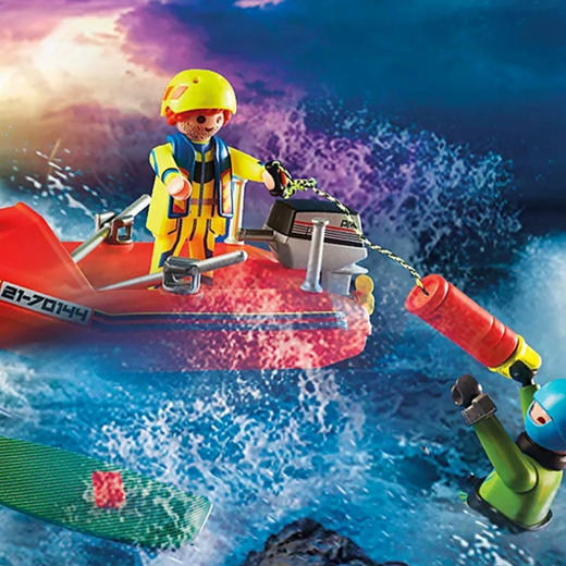 摩比积木70144冲浪者快艇救援 商品图4