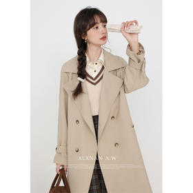 鹿向南「浪漫笔记」设计感高级气质风衣女2025秋季新款长款外套女