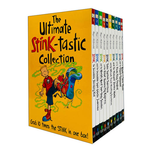 英文原版 The Ultimate Stink-tastic Collection 朱迪弟弟儿童章节故事书 10册套装 英文版 进口英语原版书籍朱迪布鲁姆法吉系列 商品图0