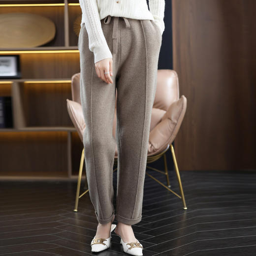 【100%纯羊毛高腰小脚裤】秋冬休闲百搭 加厚保暖裤 轻柔质感 商品图8