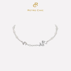 Retro Chic 意大利复古时尚首饰 金/银色扇子项链