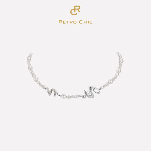 Retro Chic 意大利复古时尚首饰 金/银色扇子项链 商品图0