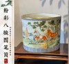 粉彩八骏图笔筒 商品缩略图0