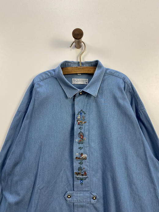 90年代 Vintage GOLDRESS 奥地利 蒂罗尔长袖衫 _DRRL(XL) 商品图0