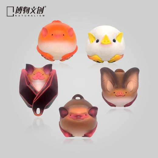 博物小馆 原创 |蝠“到了” 夜光蝙蝠模型 手办 礼物 夜光 挂件 商品图1