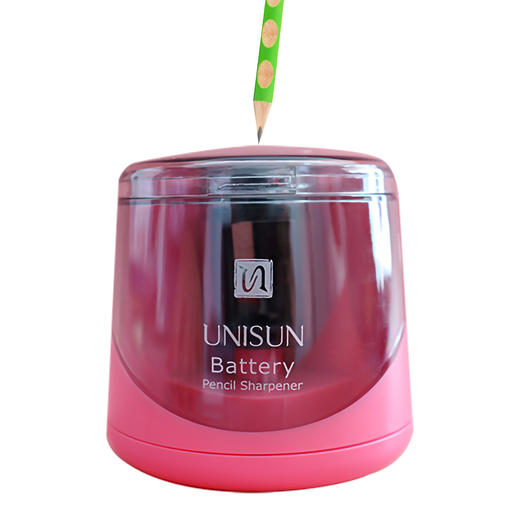 UNISUN电动转笔刀儿童小学生专用铅笔刀耐用 商品图5