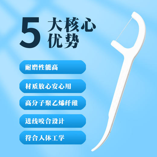 护特益单线牙线棒/50支*6 商品图3