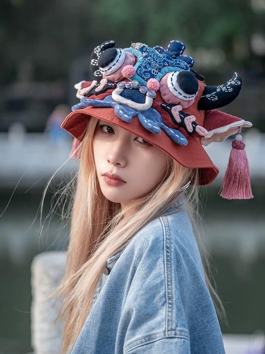 深山集市·红牛头渔夫帽 商品图0