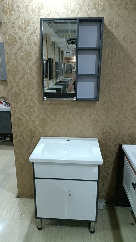 浴室柜 小地柜 D05-80 三包装配48陶瓷盆 商品图0