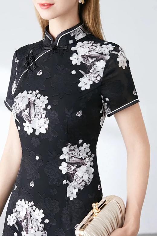 ESTELLICA 黑白旗袍款连衣裙 9792 商品图4