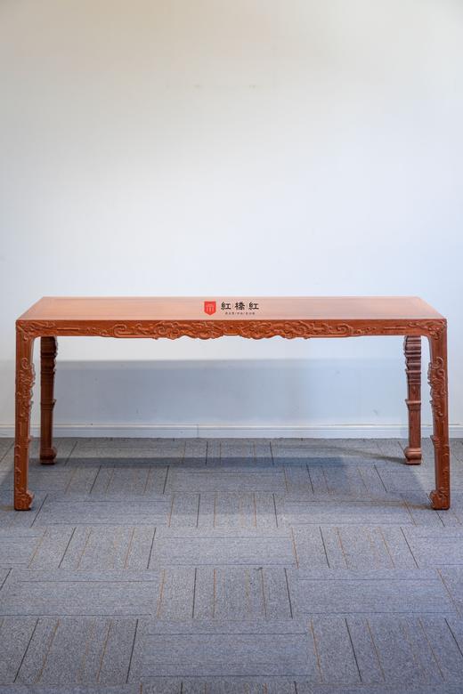 红桥红  家具严选  缅甸花梨(大果紫檀）  【木面 179 螭龙纹四面平 方桌】 商品图1