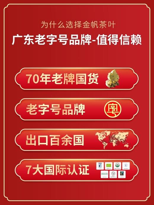 金帆陈皮白茶大礼盒5g*42 商品图4