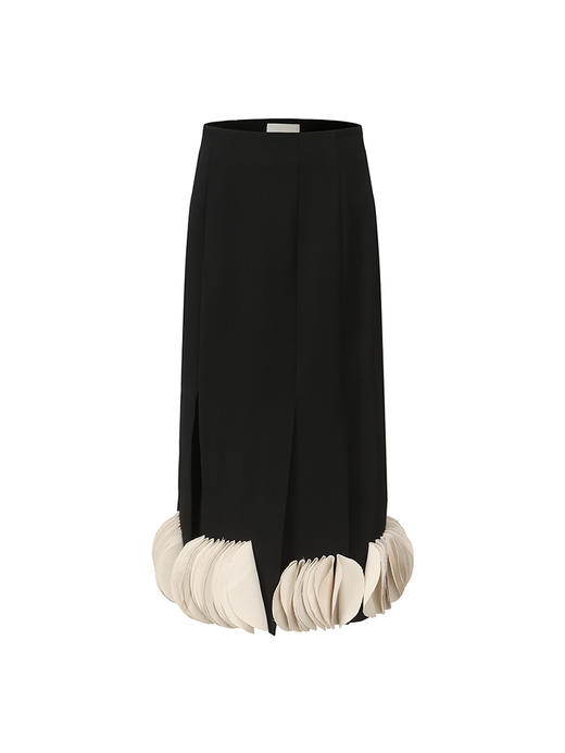 【小步舞曲】下摆毛边圆片拼接多开衩半裙2300036 商品图4