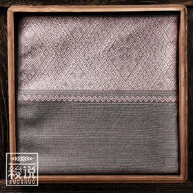 上新【梭说】初清欢纯手工限量设计围巾披肩侗族传统织锦工艺