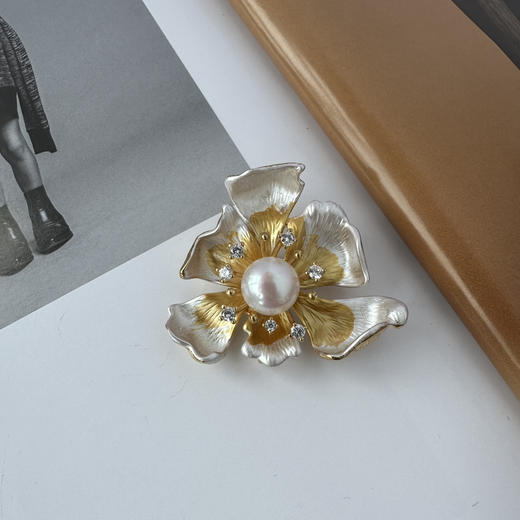 【清仓】甄珠贝 天然珍珠胸针 淡水合集 商品图7