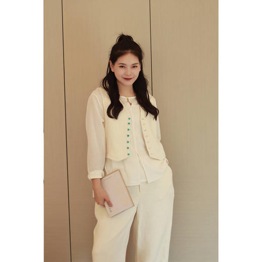 【线上专属】阔腿裤（23809464-玉色） 商品图3