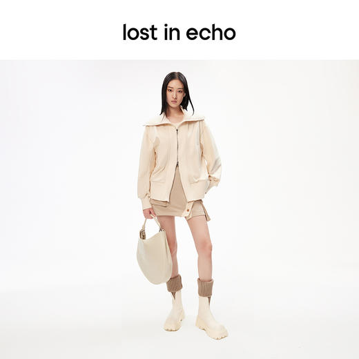 辛芷蕾同款lost in echo新品厚底百搭增高方头西部V字短靴靴子 商品图3