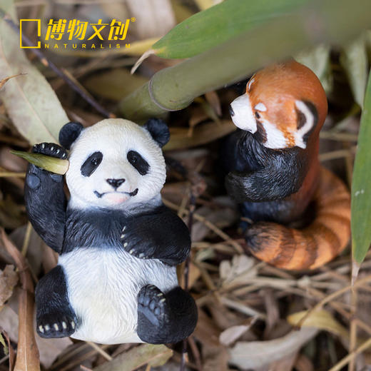 博物小馆 原创 | 五福招财动物手办 吉祥摆件 可爱 礼物 熊猫 小猪 金钱豹 商品图3