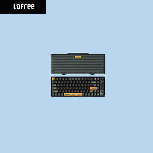 lofree洛斐 小浪军绿色无线机械键盘蓝牙双模电竞专用办公电脑茶轴84键 商品图0